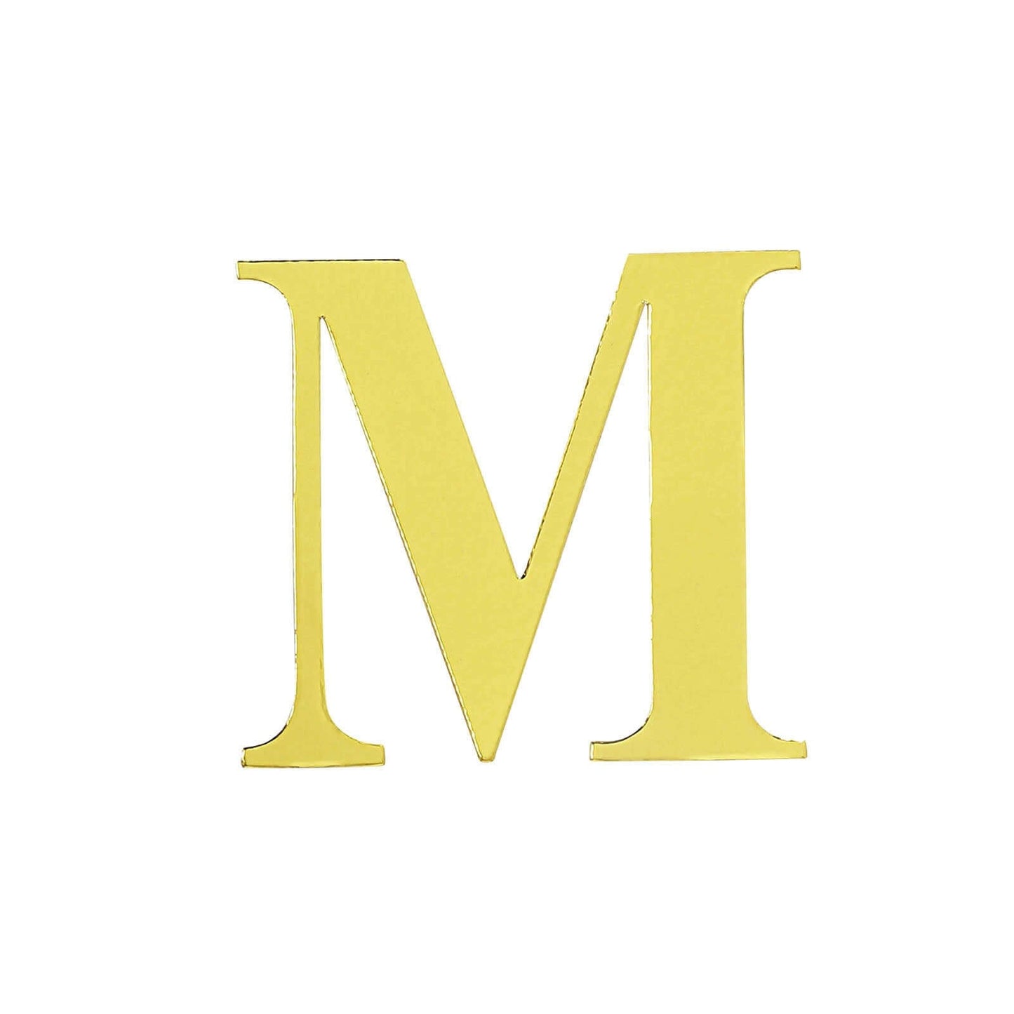 4 Pack 5" Metallic Gold Alphabet Stickers Banner, Customizable Stick on Gold Letters - M