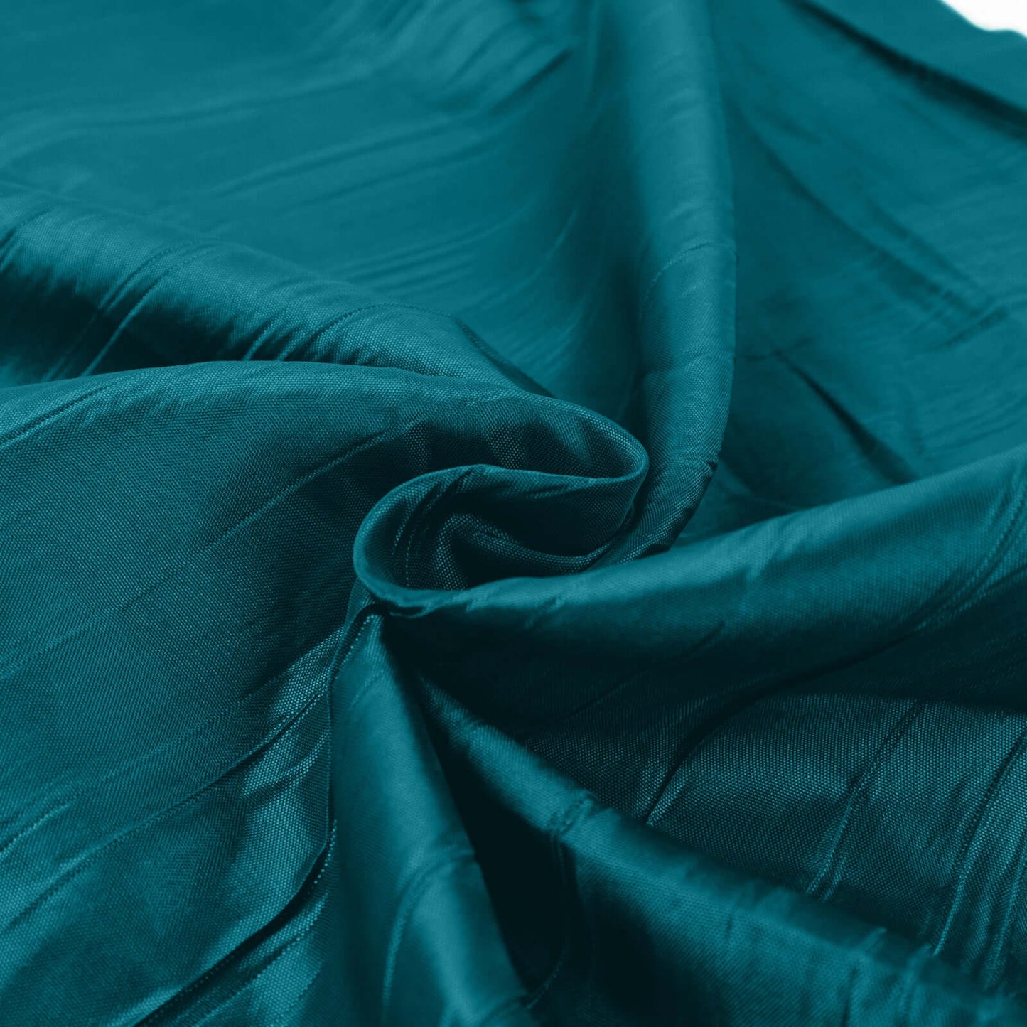54"x10 Yards Peacock Teal Accordion Crinkle Taffeta Fabric Bolt