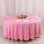 Scuba Round 108" Tablecloth Pink - Wrinkle Free & Stain Resistant Table Cover