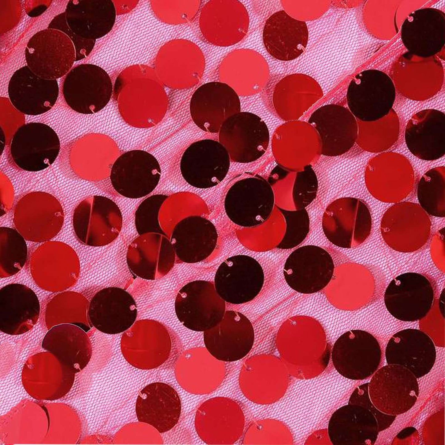 Big Payette Sequin 13"x108" Table Runner Red - Dazzling Design