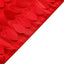 Taffeta Fabric 12"x108" Table Runner Red - 3D Leaf Petal Design