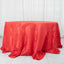 Taffeta 132" Round Tablecloth Red - Seamless Accordion Crinkle Table Cover