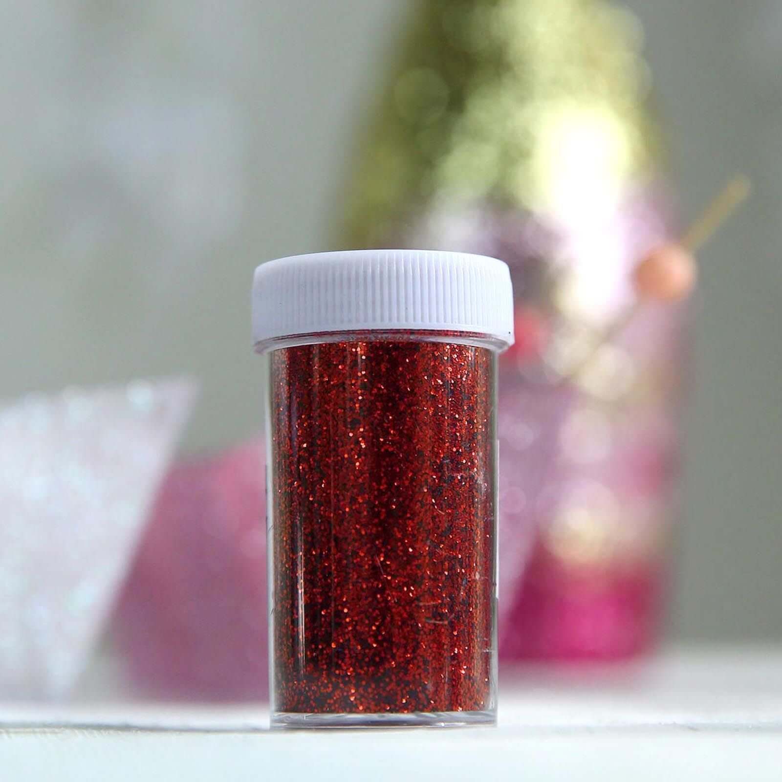 Extra Fine Glitter Powder Metallic Burgundy - Nontoxic Glitter Dust with Shaker Lid for Fun DIY Projects Kidsâ€™ Crafts Resin Art & Festival Decor 23g - Linen Luxes