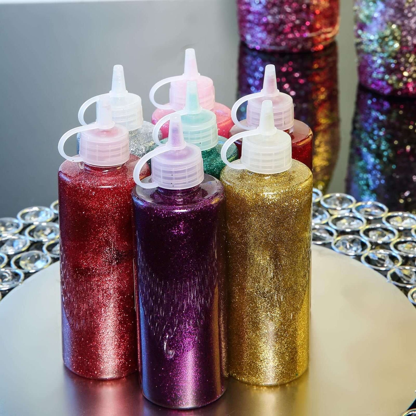 Extra Fine Glitter Powder Metallic Burgundy - Nontoxic Glitter Dust with Shaker Lid for Fun DIY Projects Kidsâ€™ Crafts Resin Art & Festival Decor 23g - Linen Luxes