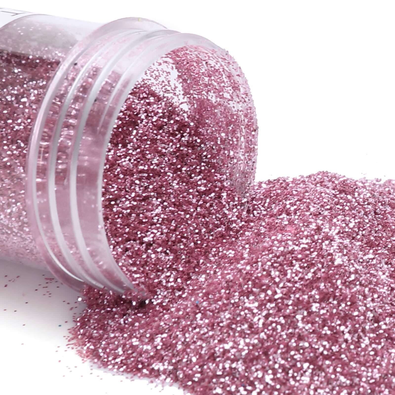 Extra Fine Glitter Powder Metallic Pink - Nontoxic Gliiter Dust with Shaker Lid for Fun DIY Projects Kidsâ€™ Crafts Resin Art & Festival Decor 23g - Linen Luxes