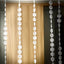 Acrylic Crystal Beaded Curtain with Fabric Rod Pocket, 43 Strands Room Divider Clear Diamond Cut Beads Doorway String Curtain - 5ftx16ft
