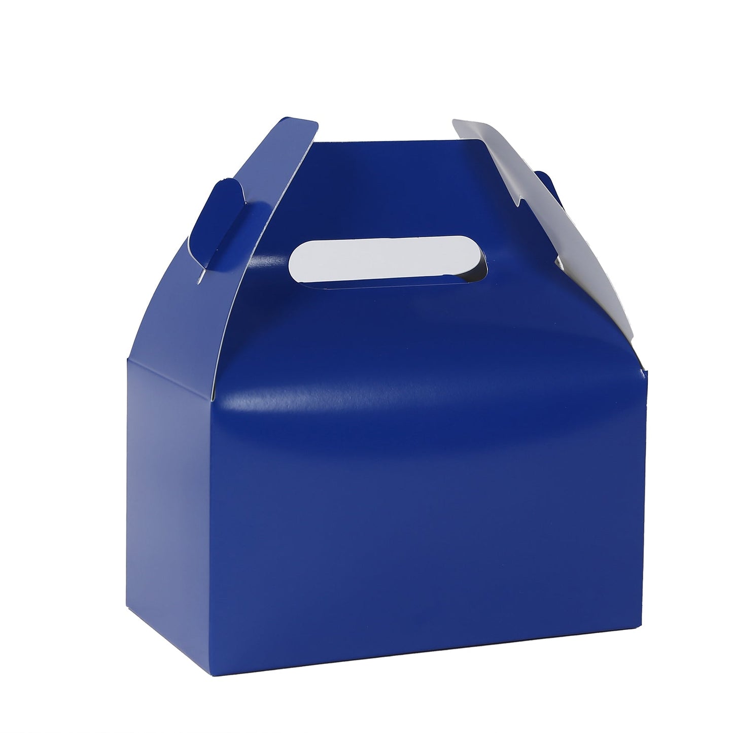 25 Pack Candy Gift Tote Gable Boxes, Royal Blue Party Favor Treat Boxes - 6"x3.5"x7"
