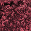 Satin 72"x72" Table Overlay Square Tablecloth Burgundy - 3D Rosette Table Cover