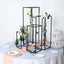 Set of 4 Metal Flower Stands Frame Wedding Column Centerpieces Matte Black - Durable Display 16"/24"/32"/40"