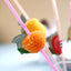50-Pack Tropical Fruit Drinking Straws Multi-Colored - Disposable Straws for Summer Drinks 10"