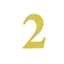 4 Pack 5" Metallic Gold 0-9 Number Stickers Banner, Customizable Stick On Numbers - 2