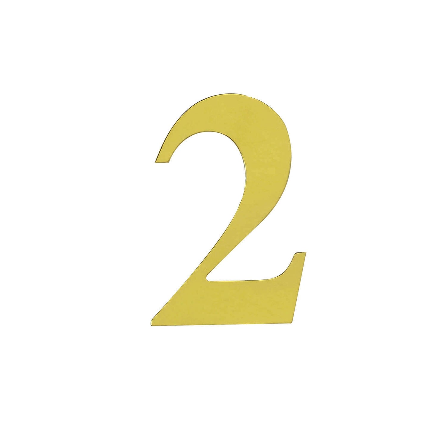 4 Pack 5" Metallic Gold 0-9 Number Stickers Banner, Customizable Stick On Numbers - 2
