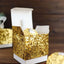 25 Pack 2" Gold Sequin Glitter Party Favor Boxes With White Ribbon Loop, Wedding Favor Gift Boxes, Candy Cases