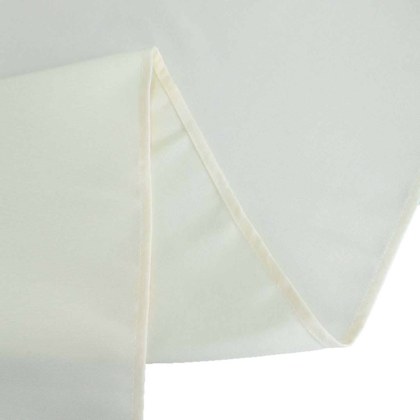 Premium Polyester 70"x70" Table Overlay Square Tablecloth Ivory 220GSM Wrinkle-Resistant Table Cover