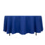 Cotton Blend 108" Round Tablecloth Royal Blue - Wrinkle-Resistant Design