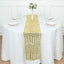 Sequin 12"x108" Table Runner Gold Diamond Glitz - Shimmering Event Decoration