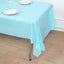 Plastic Table Cover Light Blue Rectangle - Lightweight PVC Disposable Tablecloth 54"x108"