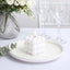 2-Pack LED Flameless Cube Candles Flickering Warm White/White - Battery Operated Bubble Design 2"