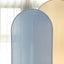 6ft Matte Dusty Blue Spandex Fitted Chiara Backdrop Stand Cover For Round Top Wedding Arch
