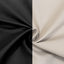 Lamour Satin Blackout Curtains 10ft x 10ft Panels Black/Ivory | Water-Resistant PU-Coated Double Sided Backdrop for Weddings & Events