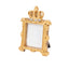 4-Pack Picture Frames Gold Resin Royal Crown Design Square - Baroque Wedding Place Card Holders & Party Favors 3.5"