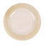 6-Pack Plastic Round Charger Plates 13" in Clear with Gold Pearl Beaded Rim, Upscale Dinner Serving Plates