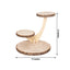 3-Tier Wooden Cupcake Stand Rustic Natural Wood Slice with Tree Branch Style - Farmhouse Dessert Display Cake Holder 17"
