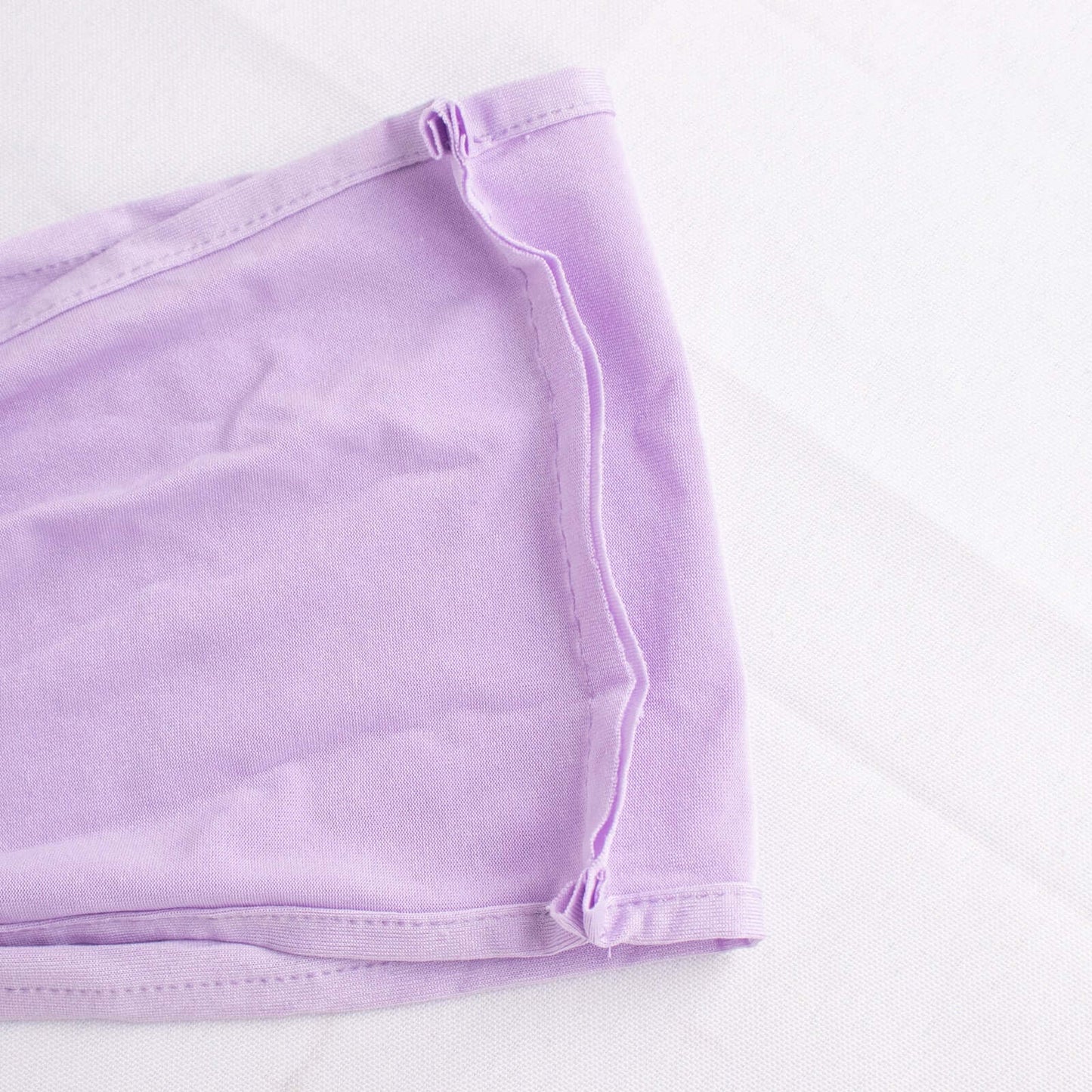 5 Pack Stretch Spandex Chair Sashes Lavender Lilac - Reusable Chair Bands with Silver Diamond Ring Slide Buckle 5"x14"