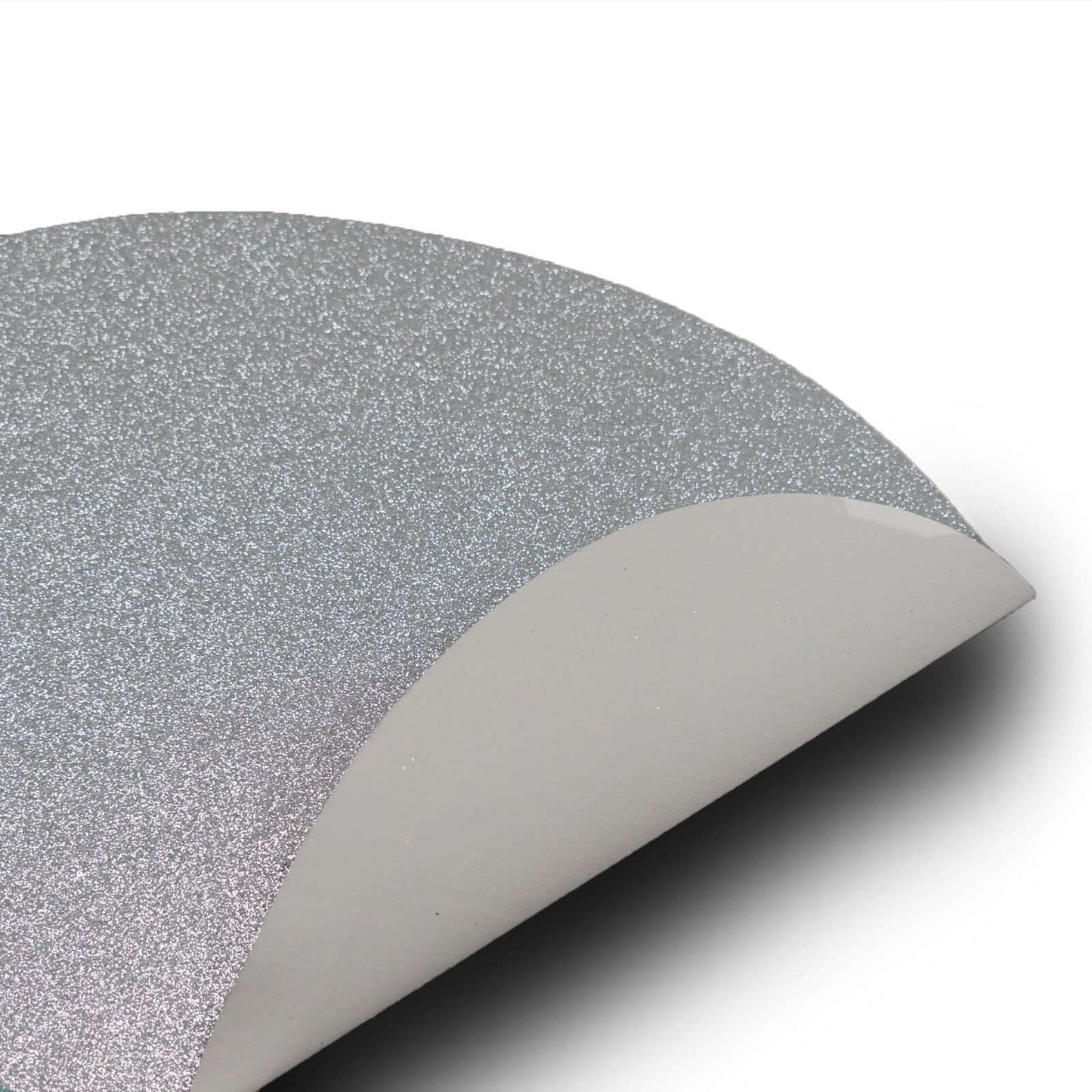 6-Pack Placemats Glitter Design Silver Sparkle Oval - Non-Slip Decorative Table Mats for Dining 12"x18"