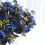4 Pack 12" Artificial Navy Blue Ranunculus Silk Flower Bridal Bouquets, Faux Buttercup Floral Arrangement