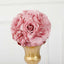 2 Pack 7" Mauve Artificial Silk Rose Kissing Ball, Faux Flower Ball