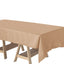 Faux Linen 60"x102" Rectangular Tablecloth Natural - Slubby Textured & Wrinkle Resistant Table Cover - Linen Luxes
