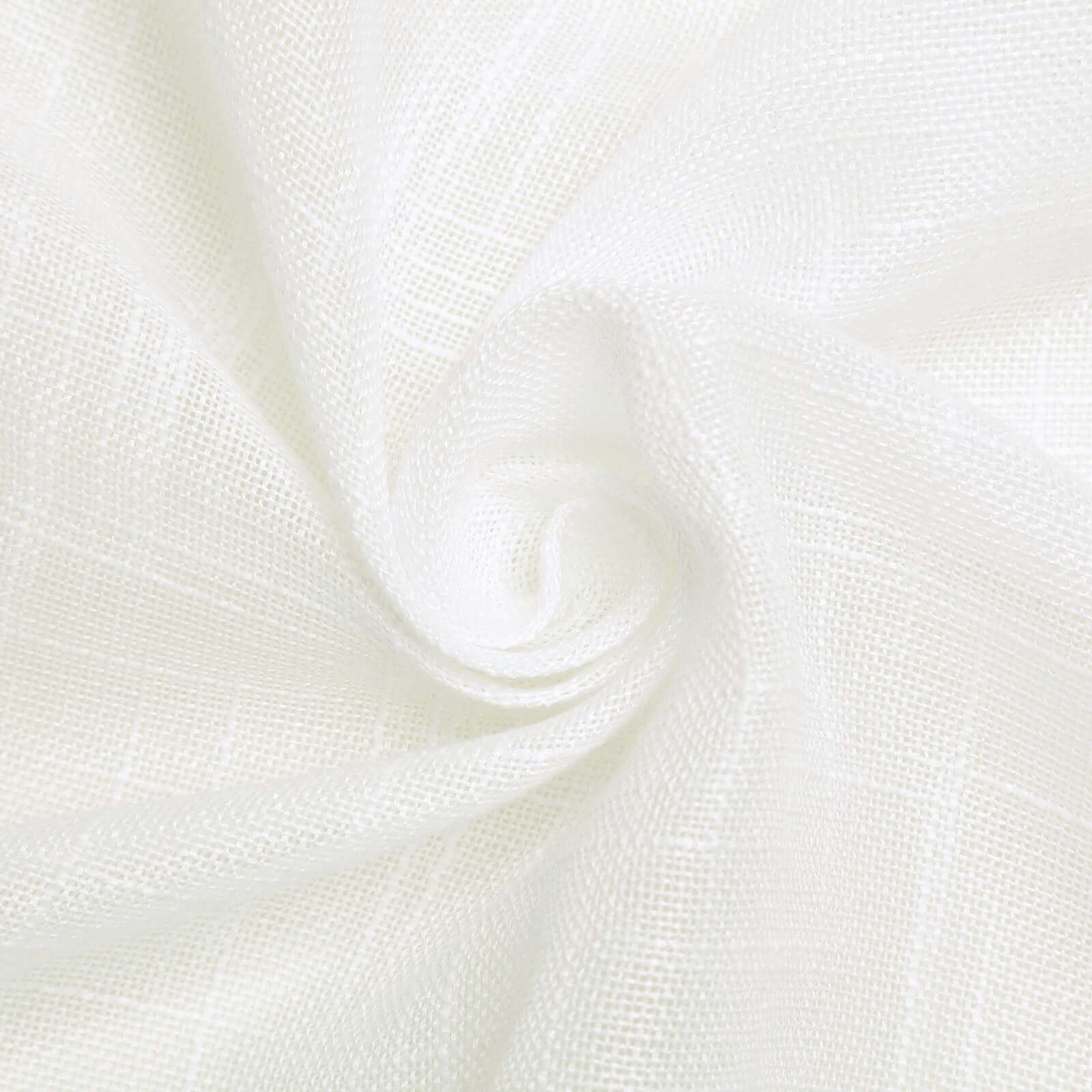 Faux Linen 60"x126" Rectangular Tablecloth White - Slubby Textured & Wrinkle Resistant for Weddings and Special Events - Linen Luxes
