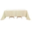 Faux Linen 90"x132" Rectangular Tablecloth Beige - Slubby Texture Wrinkle - Resistant Seamless Table Cover - Linen Luxes