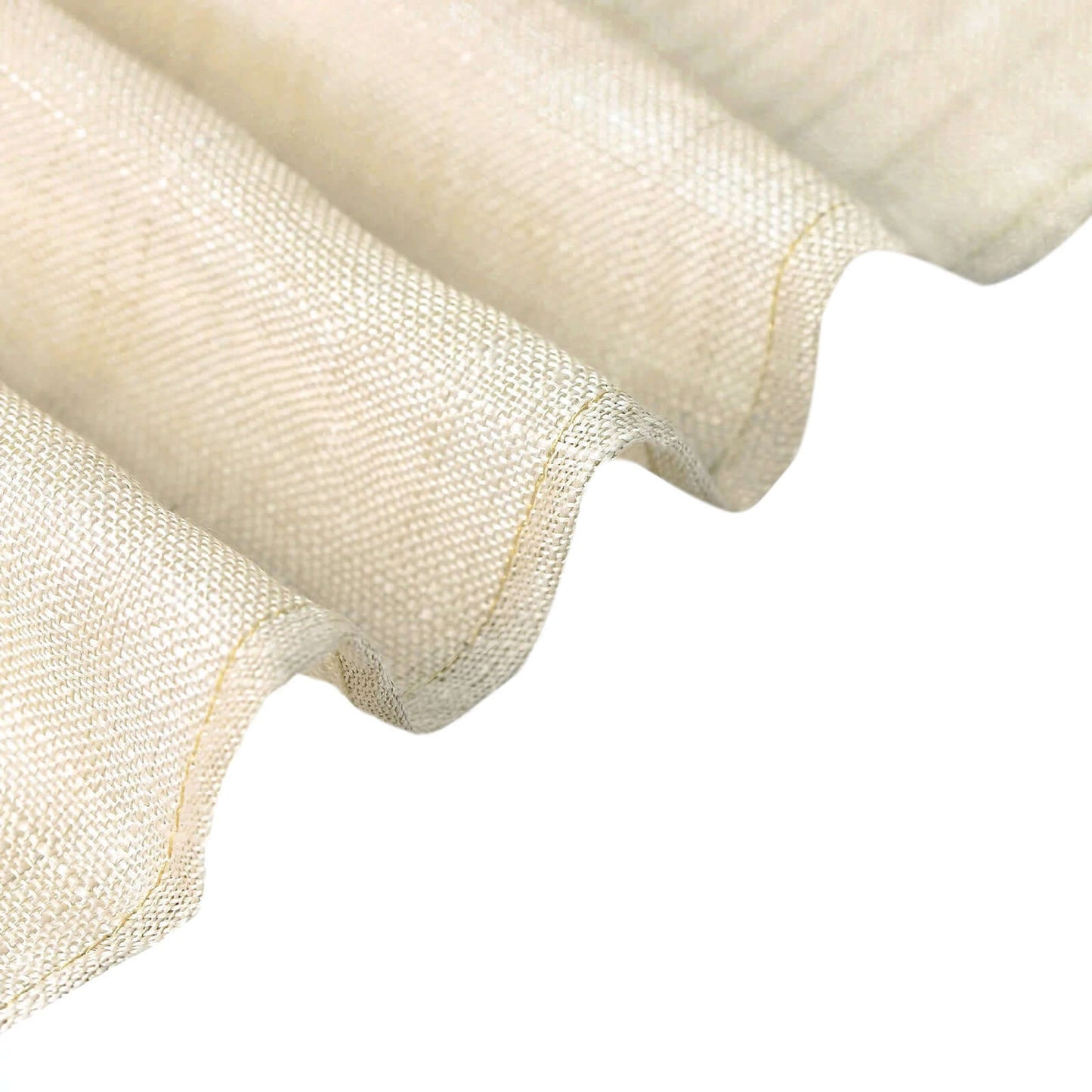 Faux Linen 90"x132" Rectangular Tablecloth Beige - Slubby Texture Wrinkle - Resistant Seamless Table Cover - Linen Luxes