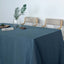 Faux Linen 90"x132" Rectangular Tablecloth Blue - Slubby Texture Wrinkle - Resistant Seamless Table Cover - Linen Luxes