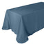 Faux Linen 90"x132" Rectangular Tablecloth Blue - Slubby Texture Wrinkle - Resistant Seamless Table Cover - Linen Luxes