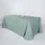Faux Linen 90"x132" Rectangular Tablecloth Dusty Blue - Slubby Texture Wrinkle - Resistant Seamless Table Cover - Linen Luxes