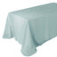 Faux Linen 90"x132" Rectangular Tablecloth Dusty Blue - Slubby Texture Wrinkle - Resistant Seamless Table Cover - Linen Luxes
