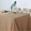 Faux Linen 90"x132" Rectangular Tablecloth Natural - Slubby Texture Wrinkle - Resistant Seamless Table Cover - Linen Luxes