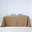 Faux Linen 90"x132" Rectangular Tablecloth Natural - Slubby Texture Wrinkle - Resistant Seamless Table Cover - Linen Luxes