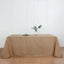 Faux Linen 90"x132" Rectangular Tablecloth Natural - Slubby Texture Wrinkle - Resistant Seamless Table Cover - Linen Luxes