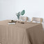 Faux Linen 90"x132" Rectangular Tablecloth Taupe - Slubby Texture Wrinkle - Resistant Seamless Table Cover - Linen Luxes