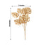 4-Pack Artificial Monstera Leaves Bushes Metallic Gold - Themed Weddings Parties & Events 14"