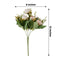 4 Pack 12" Artificial Blush Ranunculus Silk Flower Bridal Bouquets, Faux Buttercup Floral Arrangement