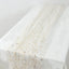 Sheer Chiffon 10ft Table Runner Metallic Gold Glittered Design - Sparkling Table Decor