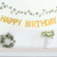 4ft Gold Glittered Happy Birthday Paper Hanging Garland Banner Party Decor