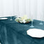 Premium Velvet 90"x156" Rectangle Tablecloth Peacock Teal - Reusable Soft & Seamless Table Cover