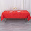 Premium Polyester 60"x102" Rectangle Tablecloth Red - Durable 220GSM Wrinkle-Resistant Table Cover