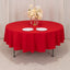 Cotton Blend 90" Round Tablecloth Red - Wrinkle-Resistant Table Cover